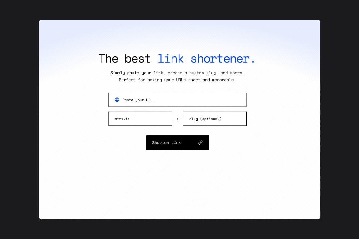 Link shortener app